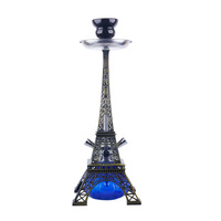 GT Shisha Bar Zubehör Eiffelturm-Form Doppelrohr Hookah Bowl Shishas Wasserpfeifen