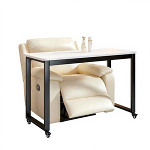 Mesa de Manicura Móvil con Ruedas, Mesa de Uñas Moderna y Extraíble para Salón de Belleza - Product Image 1