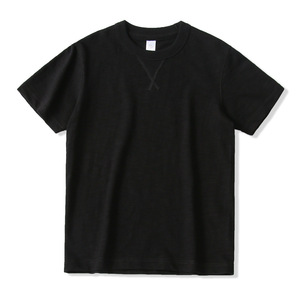 T-shirt da uomo Vintage in cotone fiammato 300g T-shirt da uomo <span class=keywords><strong>semplice</strong></span> manica corta <span class=keywords><strong>bianca</strong></span> Vintage estate - Product Image 2