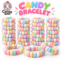 Bonbons Comprimés Halal Direct Usine, Perles de Bonbons Durs Goût Fruité en Forme de Bracelet et Collier, Emballées Individuellement, Échantillon Gratuit