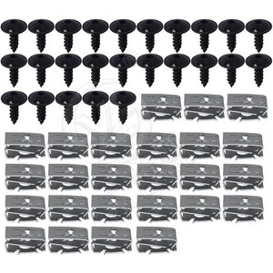 Tornillos para paneles de tapicería de coche Smooth Sailing CarPu J207J417, negros, con cabeza hexagonal, para Volkswagen Audi - Product Image 4