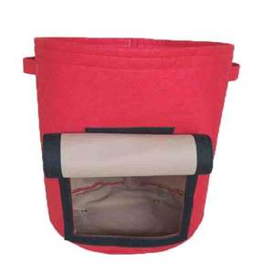 Sac de plantation en tissu non tissé en feutre noir végétal durable et écologique pour le stockage mural - Product Image 2