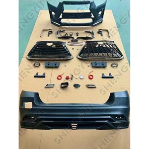 Kit carrosserie adapté à Highlander 2009-2011, mise à niveau vers le modèle Lexus, ensemble pare-chocs avant et arrière avec calandre en option - Product Image 2