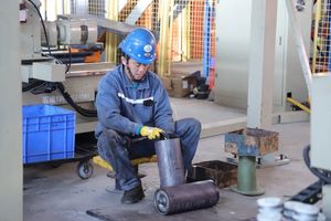 Sabuk penyangga gulungan konveyor sisi nilon 105*350mm kualitas tinggi dengan layanan pemotong - Product Image 4