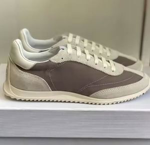 High-End Designer Casual Sports Shoes Comfortable <b>Block</b> Style Walking Shoes Lace-Up Lightweight Fashion Trend Cotton Fabric - Product Image 3