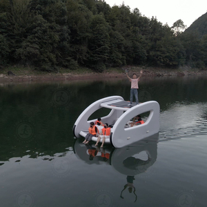 Catamarán Eléctrico Flotante <span class=keywords><strong>de</strong></span> Lujo, Personalizado, Inflable, Portátil, con Tecnología Drop Stitch, para Uso en el <span class=keywords><strong>Mar</strong></span> - Product Image 2