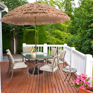 Paraguas Tiki para exteriores de 2m y 3m, diseño de paja natural para piscina y playa - Product Image 4