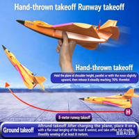 Mini planeur RC terrestre, aérien et marin, facile à contrôler, cadeau, jouets volants d'extérieur, avion télécommandé portable pour adultes, jouet pour débutants