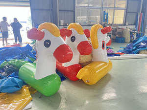 Cheval de course Derby gonflable extérieur cheval à bascule gonflable scellé à l'air de course de houblon intéressant - Product Image 5