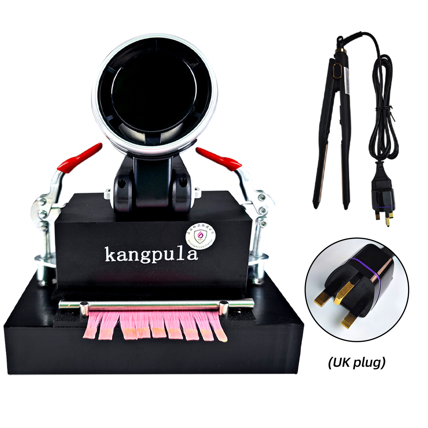 British standard-black-small flat-plate hair extension machine