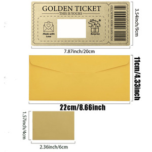 Ngày lễ tình nhân bất ngờ vé Vàng Cào thẻ bìa cứng với phong bì ẩn tiết lộ thông điệp bí mật - Product Image 5