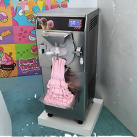 Machine à glace dure automatique commerciale, fabricant de gelato italien, 48L, 220V, acier inoxydable, faible bruit, nettoyage facile
