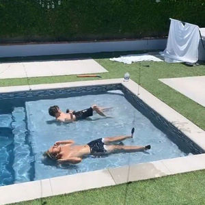 Piscina de Fibra de Vidrio Enterrada Modular de Lujo para Casa Familiar, Grande, Rectangular, para Exterior, Tipo Spa con Mosaico de Fábrica - Product Image 2