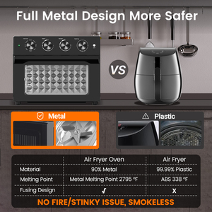 30L 1800W Horno Freidora De Aire con quattro manopola per un facile utilizzo - Product Image 5
