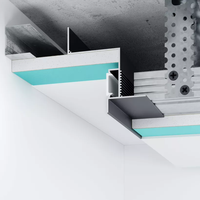 Canal en aluminium Led SDW-XF7 pour faux plafond Gap/bords/joints Light Suit pour cloison sèche de 1/2 pouces