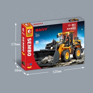 New Sembo 712016 Building Blocks 1:26 Engineering Vehicles Sany Heavy Industry SW966K Wheel Loader Bricks <b>Boys</b> Building <b>Toys</b> - Product Image 3