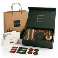 Boîte cadeau personnalisée avec logo pour Thanksgiving, Noël, remerciement client, coffrets cadeaux d'entreprise, cadeaux de fin d'année, promotion publicitaire, luxe