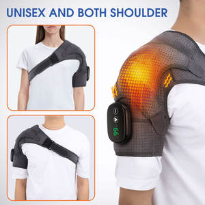Masajeador de hombro eléctrico inalámbrico recargable, almohadilla de calefacción con envoltura de masaje de vibración dirigida para la comodidad del cuello y los hombros - Product Image 6