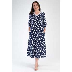 Vestido de mezclilla translúcido con cuello en V y manga 3/4 para mujer, talla XXL, estilo europeo, con bolsillos, hasta la rodilla, cintura baja y volantes, ideal para primavera. - Product Image 6