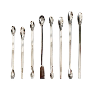 Cuillère de laboratoire Degao en acier inoxydable 304, spatule de laboratoire à tête unique, cuillère d'échantillonnage 10,5 cm pour la pesée de réactifs en poudre - Product Image 3