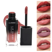 LLASIDO Rouge à Lèvres Liquide Naturel Herbal Haute Pigmentation Longue Tenue Anti-transfert Hydratant Imperméable Repulpant
