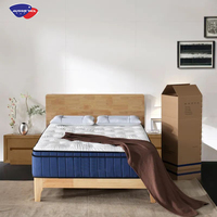 Matelas Compressé de Haute Qualité en Gros d'Usine - Matelas en Boîte à Ressorts Ensachés et Mousse à Mémoire de Forme, Tailles Simple, Queen et King