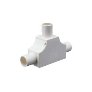 Kotak Sambungan PVC Berlapis T-Connector 16T Kotak Sambungan Kabel Selubung Pipa 25mm Kotak Sambungan Tersembunyi Segitiga Persegi 4mm - Product Image 1