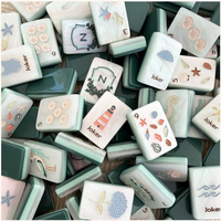 Ensemble de Mahjong Américain Lucky Ladies, 160/166 pièces, tuiles de Mahjong de qualité supérieure, élégant jeu de table familial pour femmes et amies