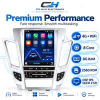 Pour Cadillac CTS 2007-2012 Écran tactile HD 9,7 pouces Autoradio Android CarPlay sans fil Bluetooth Navigation GPS
