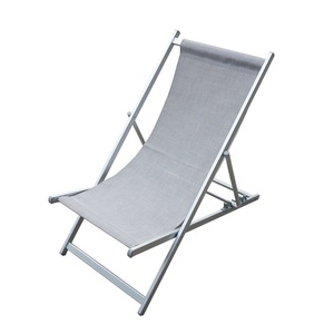 Juego de <span class=keywords><strong>2</strong></span> sillas de playa portátiles, tumbona plegable con marco de aluminio y respaldo ajustable - Product Image 1