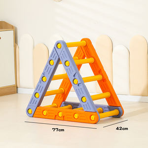 Montessori Kapalı Tırmanma Seti, Yürümeye Başlayan Çocuklar İçin Bebek Üçgen Tırmanma Çerçevesi, Oyun Alanı, Kaydıraklı Kubbe Oyun Setleri - Product Image 4