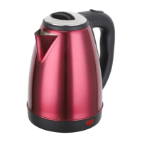 Bouilloire électrique 1,8 L 1500 W en acier inoxydable sans fil, chauffe-eau pour usage quotidien et voyage, appareil de cuisine