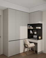 Bureau d'angle portable en bois contemporain et bibliothèque, meuble de salon et de salle à manger, bureau à domicile avec style panneau
