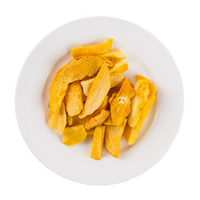 Gezonde hele mango snack, gevriesdroogd, zoet, gesneden, natuurlijk geconserveerd via vriesdroogproces, bulk gedroogd fruit