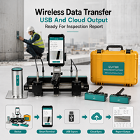 Détecteur intelligent de fissures dans le béton, caméra à sonde ultrasonique, transfert de données cloud avec exportation de rapports