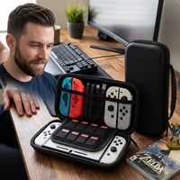 Étui de transport portable personnalisé en EVA compatible avec Switch PS2, sac de protection pour console de jeu vidéo, boîte de rangement antichoc avec logos