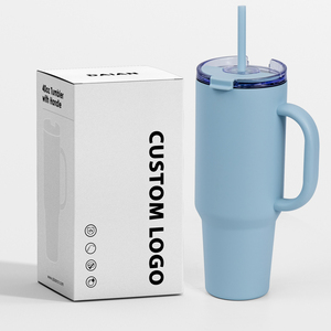 Meilleures Ventes Gobelet Isotherme de 40 oz Recyclable et Écologique à Prix Usine, Logo Personnalisé, Poignée en Acier avec Paille - Product Image 1