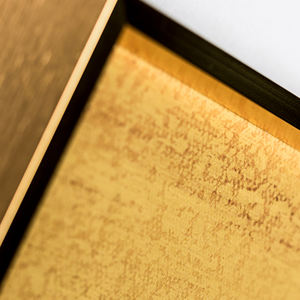 Peinture sur toile dorée et jaune, espace, nouveau style, décoration murale, <span class=keywords><strong>dessin</strong></span> sur toile, ART, nouveauté, fait à la main - Product Image 3