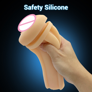 簡単男性用オナニーカップデザインオナニー周波数男性用吸引振動リアル膣ポケットプッシーペニスオーラルセックスおもちゃ - Product Image 6