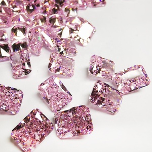 BaiFu jewelry Octagon shape ice crushed cut radiant sintetico cubic zirconia stone - Product Image 5