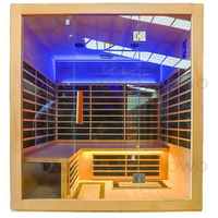 Sauna et hammam sauna et bain à remous combo sauna extérieur douche à vapeur tubes chauffants infrarouges baignoire balnéo salle de spa sèche