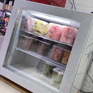55Lガラスドアアイスクリームカウンタートップディスプレイミニフリーザー - Product Image 2