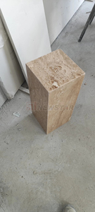 Newstar màu be travertine đá plinth Bắc Âu đơn giản hình chữ nhật Đá Cẩm Thạch Bàn cà phê Set Side bảng plinths hiển thị cho cửa hàng - Product Image 4