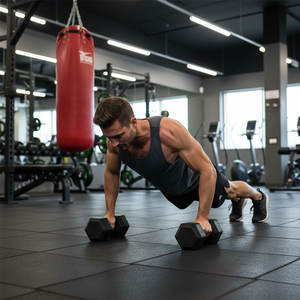 Fabrikgroßhandel: Gummiummantelte Hex-Hanteln, Freihantel-Equipment für Kommerzielle Fitnessstudios, Heimtraining, Kundenspezifisches Logo - Product Image 4