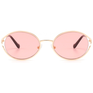 Retro Round Sunglasses Silver <b>Frame</b> <b>Pink</b> Gradient Lenses Unisex Adult Casual Lightweight Full Rim Style - Product Image 6
