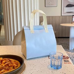 Sac isotherme non tissé personnalisé avec logo OEM, sac à lunch isotherme à emporter, sac thermique isolant pour aliments, bon prix, jetable - Product Image 1