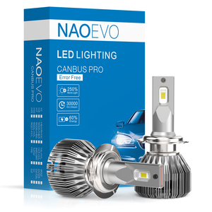 NAOEVO Đại Lý Bằng Sáng Chế H7 Bất 40 Wát 4800 <span class=keywords><strong>Lumen</strong></span> Không Có Canbus Radio Lỗi Led H4 Đèn Pha B6 Led Đèn Pha Cho Passat - Product Image 2