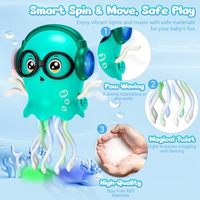 BJQ OEM danse pieuvre jouet intelligent tentacule explorateur électrique rampant pieuvre matière plastique nouveauté Gag jouets unisexe 0 +