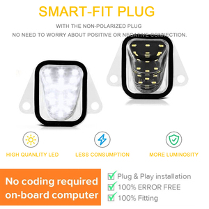 Pièces automobiles LED feux de plaque d'immatriculation de porte arrière voyant réflecteur d'avertissement pour Chevrolet Suburban 1500 2500 Tahoe GMC Yukon 2007-2014 - Product Image 5