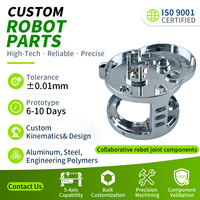 Composants robotiques en acier inoxydable usinés CNC 5 axes de haute précision sur mesure OEM, accessoires de joint, services d'usinage